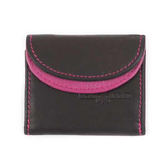 Bild: Kleine Geldbörse Schwarz Pink kleiner als Karte