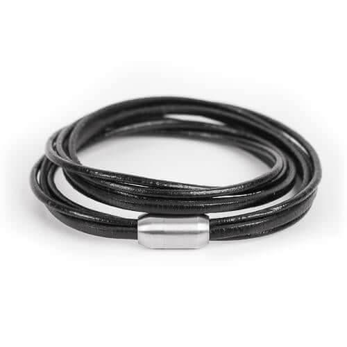 Bild: Lederarmband in Schwarz