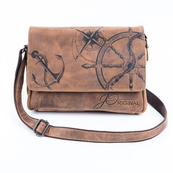 Bild: Tasche aus Leder Maritim